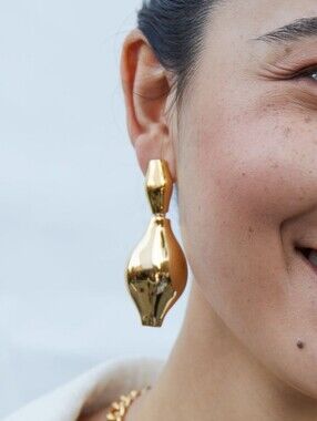 Amphora Statement Drops by Biko MADE IN CANADA - 14k gold plated Women Jewelry